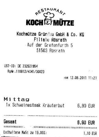 mcfi Hffner Kochmtze Restaurant